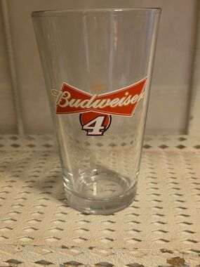 NASCAR Driver Kevin Harvick #4 16oz Pint Budweiser Beer Glass Made by Libbey